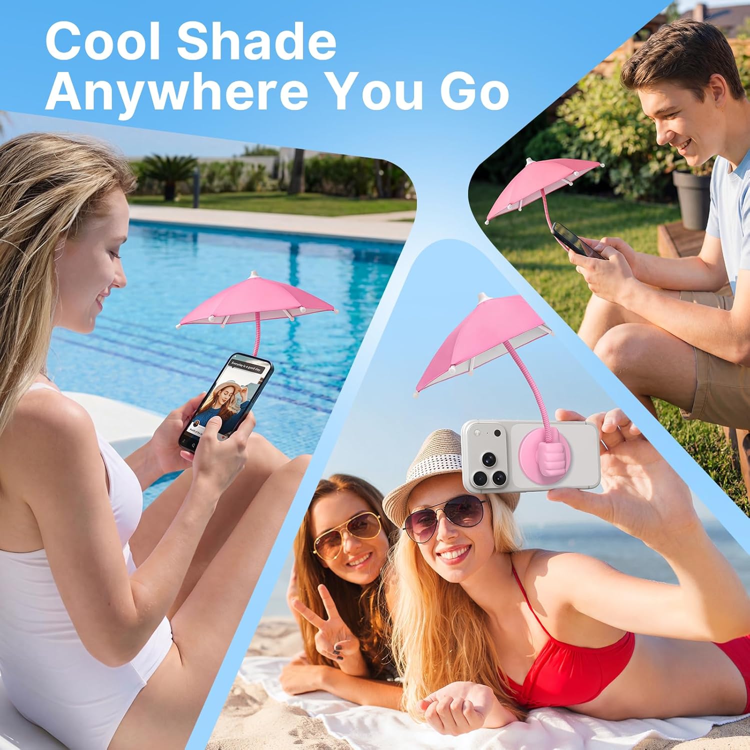 Magnetic Phone Sunshade Umbrella