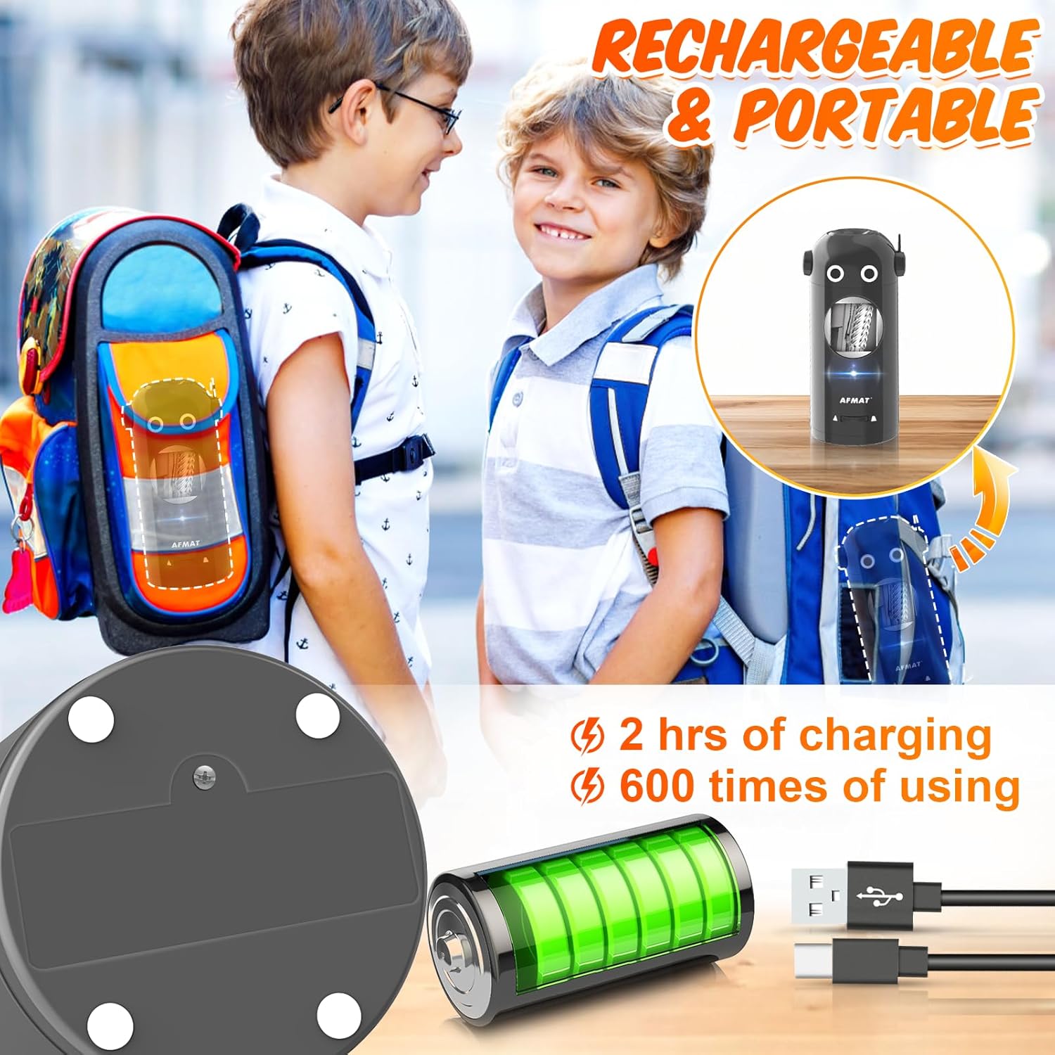Smart Rechargeable Pencil Sharpener